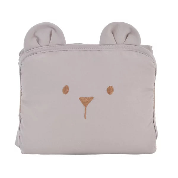 Tapis à langer nomade ourson Lilas