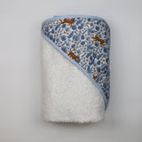 Cape de bain bleu petit singe