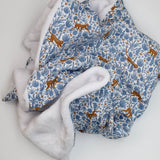 Couverture bleu petit singe