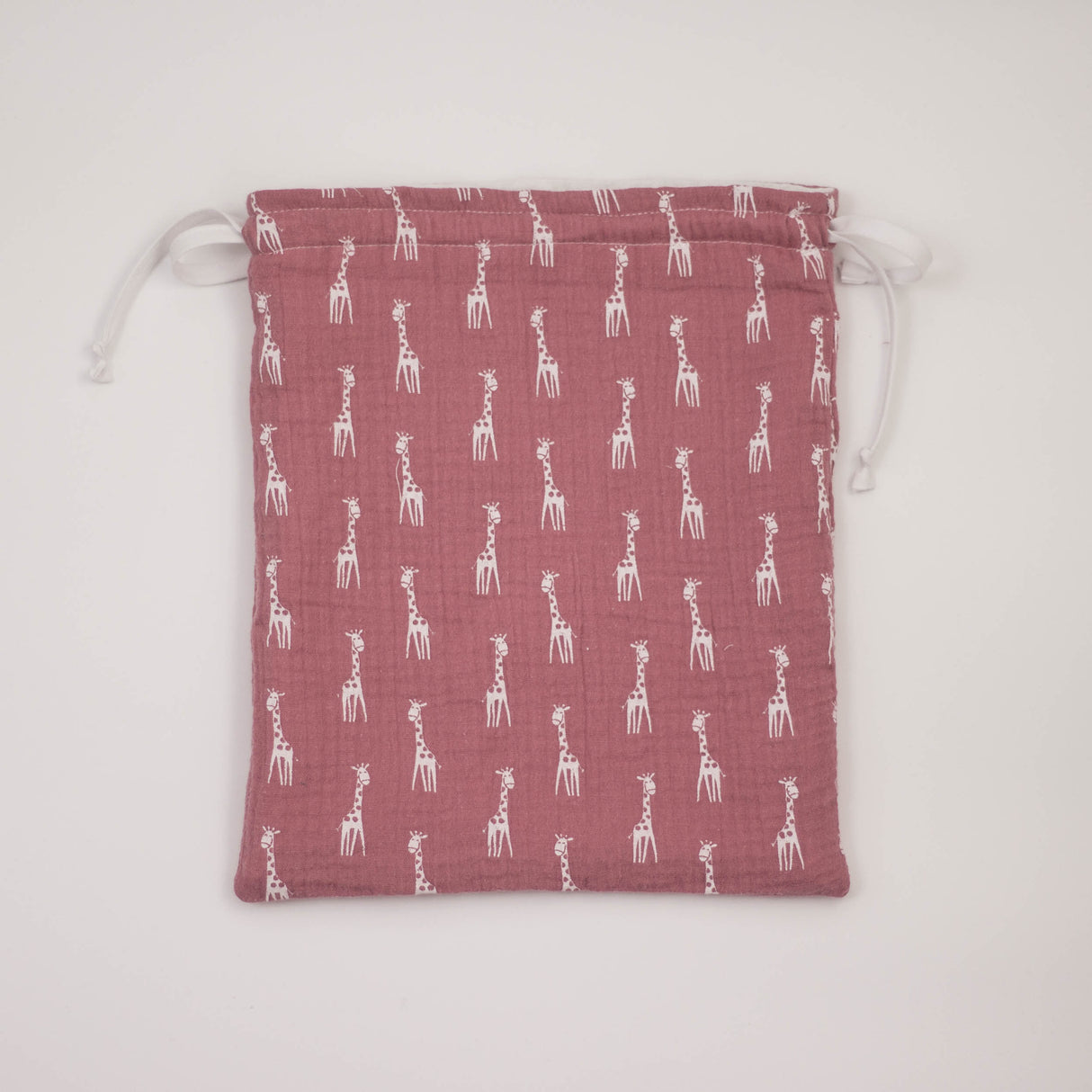 Pochon girafe rose pâle