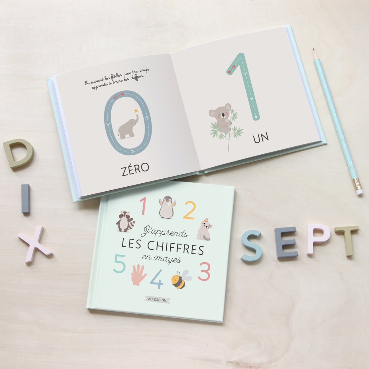 Livre j'apprends les chiffres en images