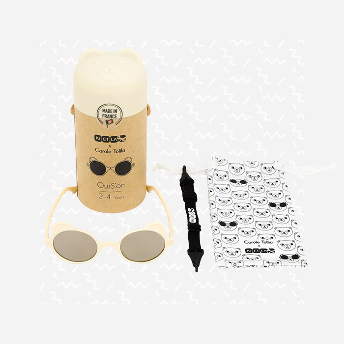 Lunettes de soleil Ourson Crème - KI ET LA