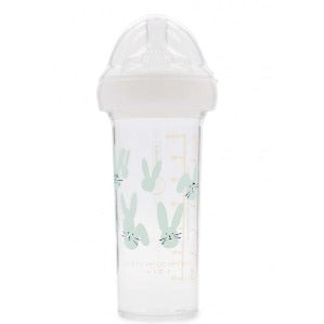 Biberon lapin vert 210ml tétine 0 mois +
