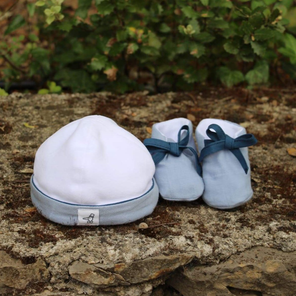 Bonnet naissance Bleu