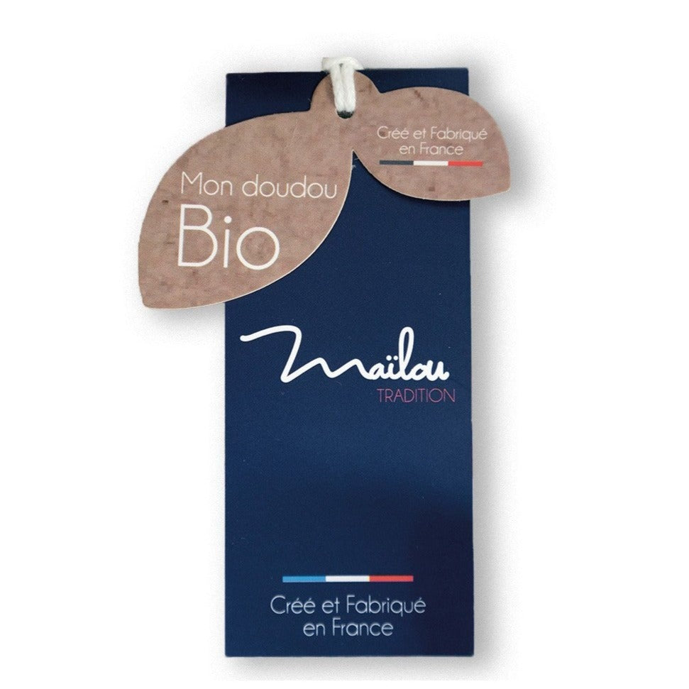 Doudou plat lapin en coton bio