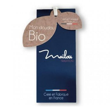 doudou plat renard bio made in France
