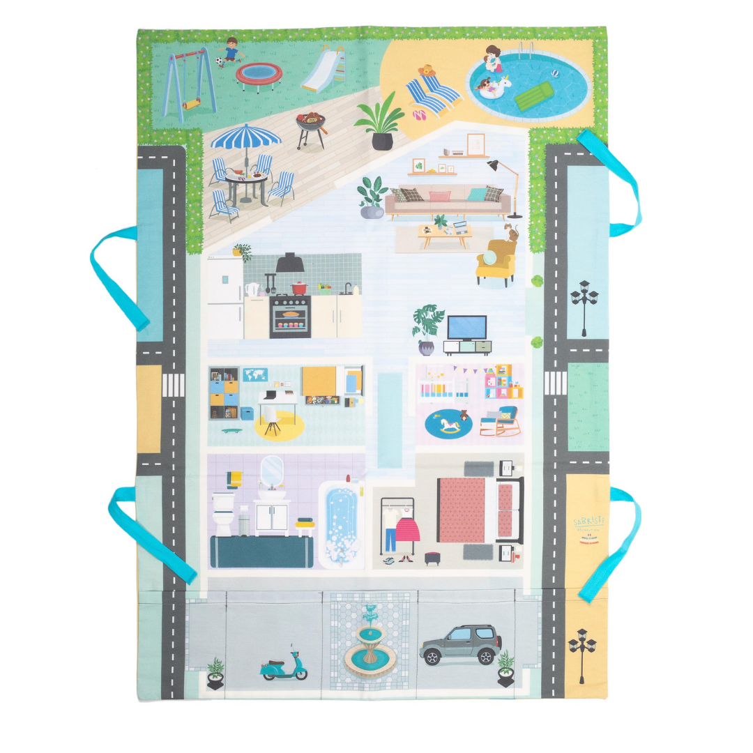 Tapis de jeu nomade "Bienvenue à la maison"