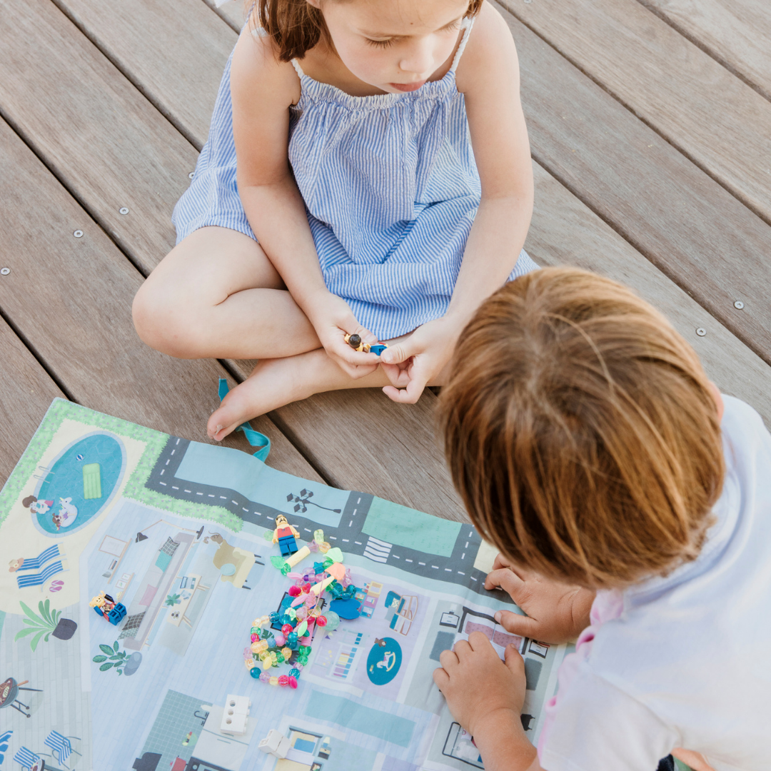 Tapis de jeu nomade "Bienvenue à la maison"