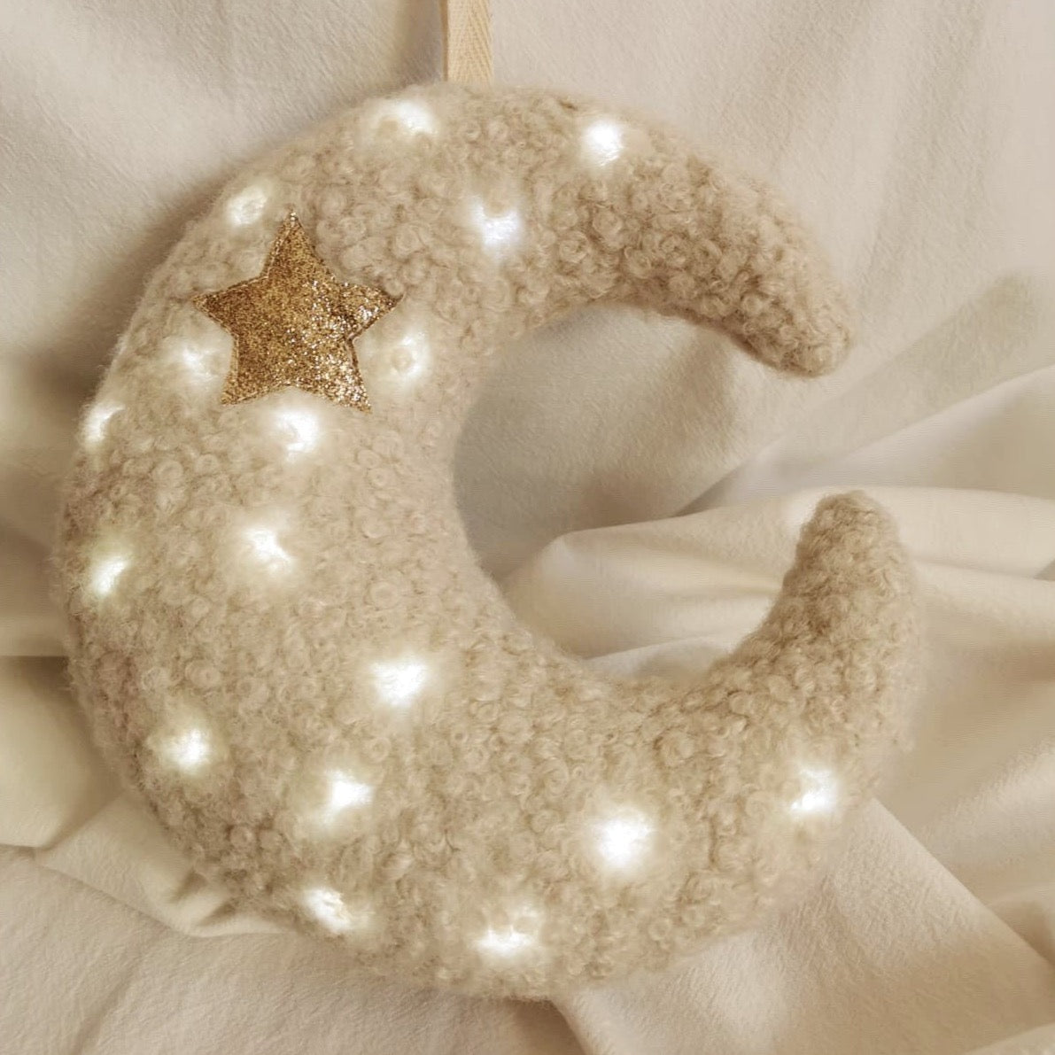 Veilleuse lune mout mout beige