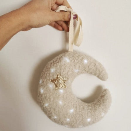 Veilleuse lune mout mout beige