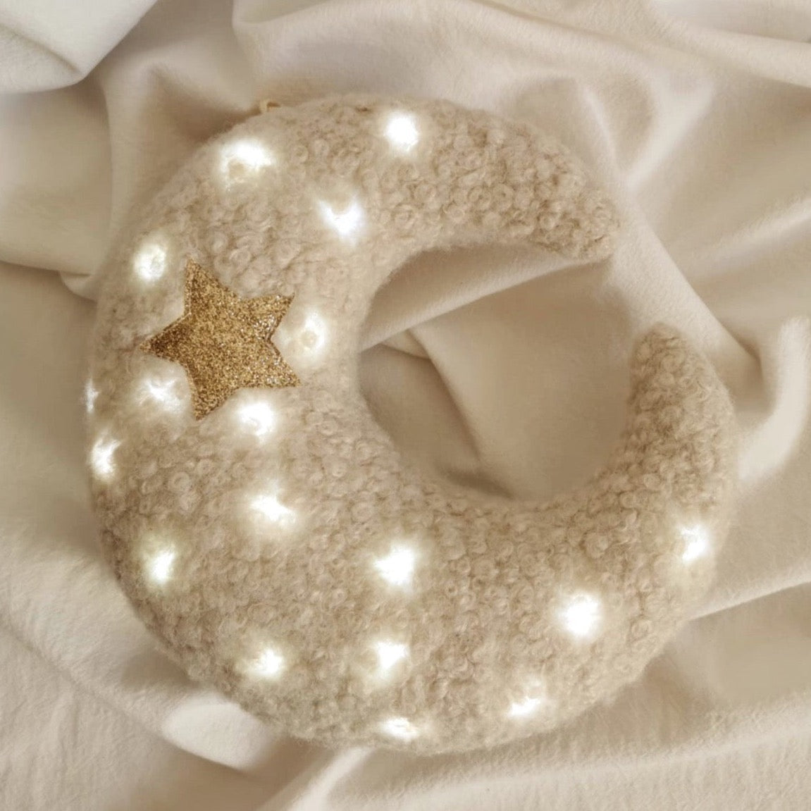 Veilleuse lune mout mout beige