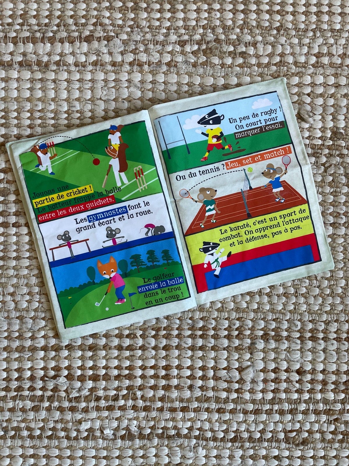 Livre "Mon journal en tissus Les Sports"