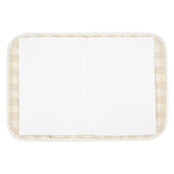 Protège carnet de santé nid d'abeille Poema - Ivory Check