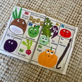 Livre "Mon journal en tissus fruits et légumes"