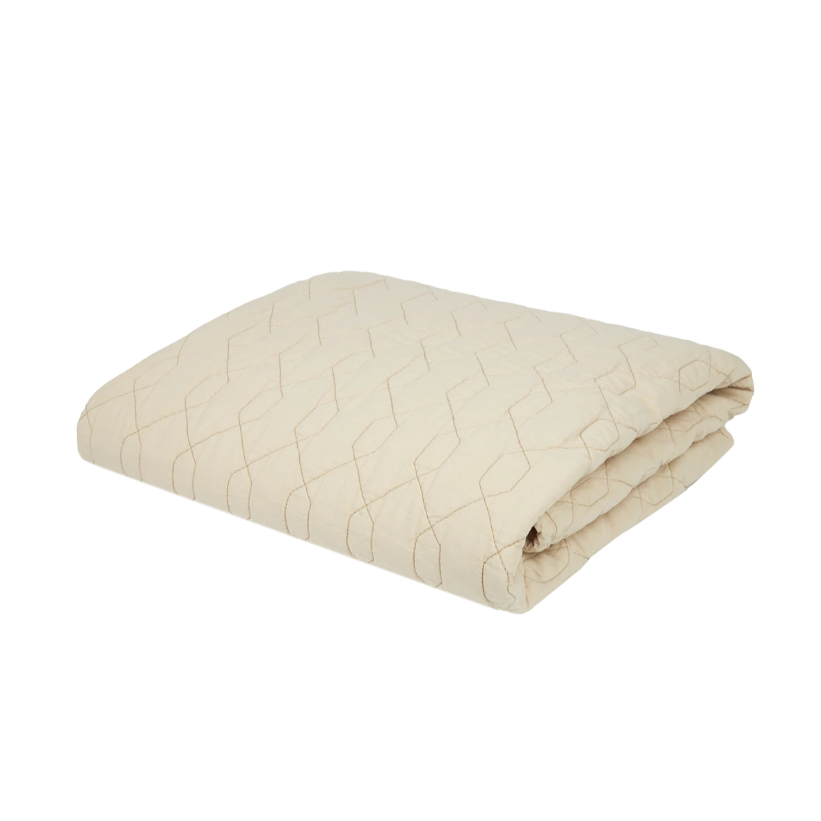 Couverture Wabi-Sabi matelassée en coton lavé ginger