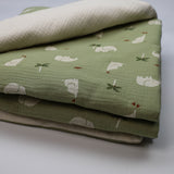 Couverture éléphant vert