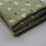 Couverture éléphant vert