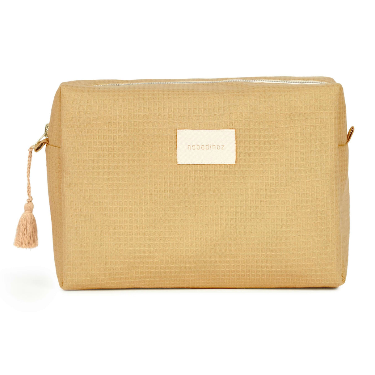 Trousse de toilette Diva nid d'abeille - Camel