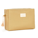 Trousse de toilette Diva nid d'abeille - Camel