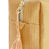 Trousse de toilette Diva nid d'abeille - Camel