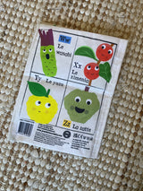 Livre "Mon journal en tissus fruits et légumes"