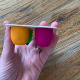 Petits suisses aux fruits en bois pour dinette