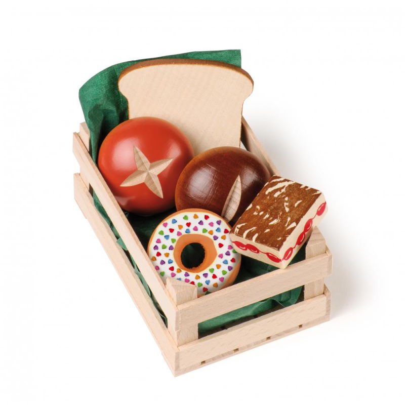 Petit assortiment boulangerie en bois pour dinette