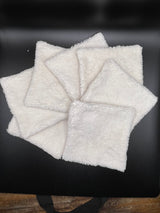 Lot de lingettes lavables belle rose