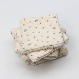 Lingettes lavables bouton bleu