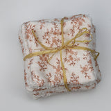 Lingettes lavables fleurs pêche
