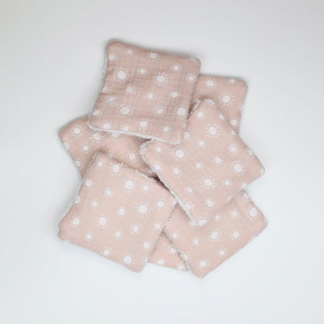 Lingettes rose soleil blanc