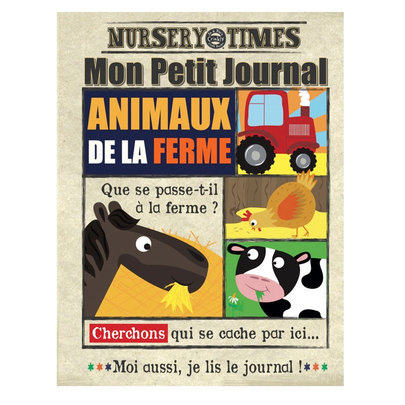 Livre "Mon journal en tissus animaux de la ferme"