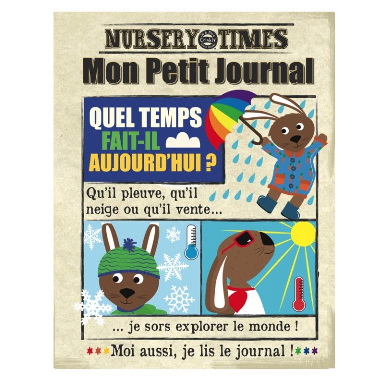 Livre "Mon journal en tissus quel temps fait-il aujourd'hui ?"