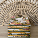 Lot de lingettes lavables animaux fleurs jaunes et vertes