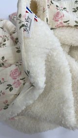 Couverture belle rose pilou XL