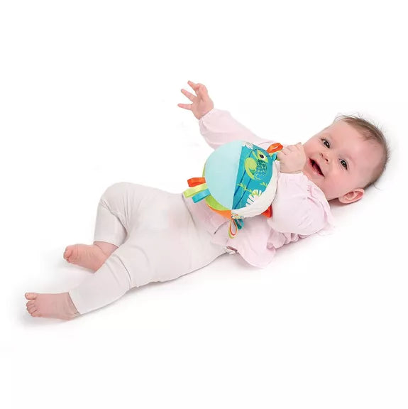 Balle d'éveil en tissus caméléon