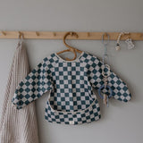 Bavoir tablier damier