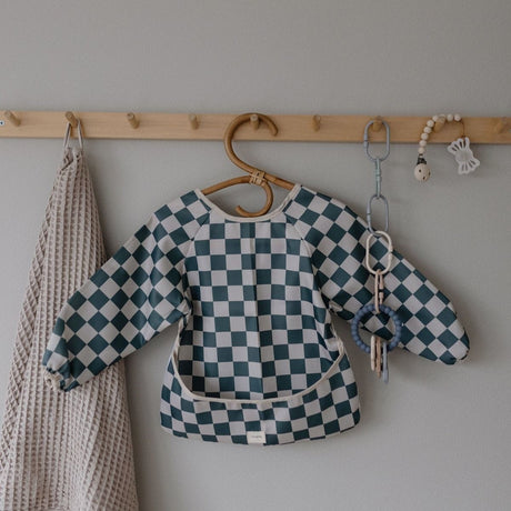 Bavoir tablier damier