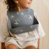 Bavoir silicone aviateur