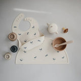 Bavoir silicone baleine