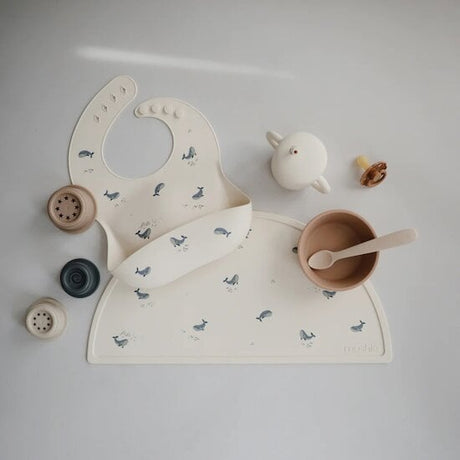 Bavoir silicone baleine