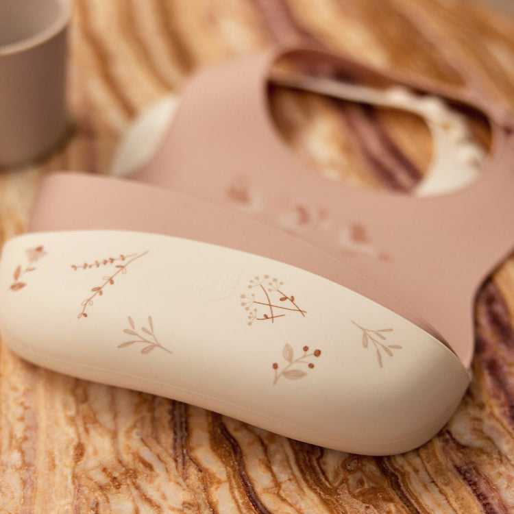Lot de 2 bavoirs Silicone - Lovely Birds