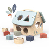 Boite à formes maison en bois