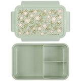 Lunchbox fleurs vert