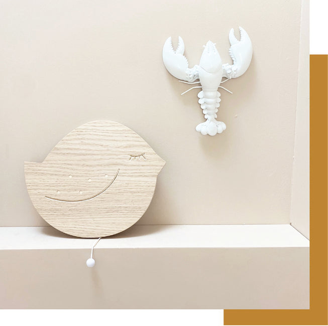 Boite à musique oiseau en bois