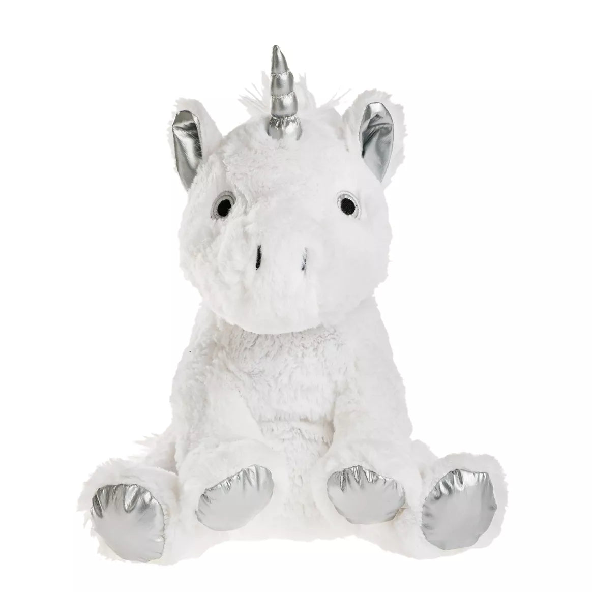 Peluche bouillotte licorne blanche