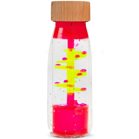 Bouteille sensorielle spirale rouge - petit boum