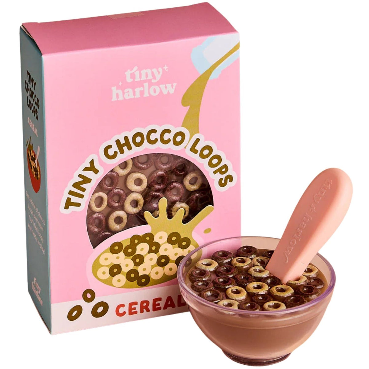 Bol de céréales au chocolat pour poupée