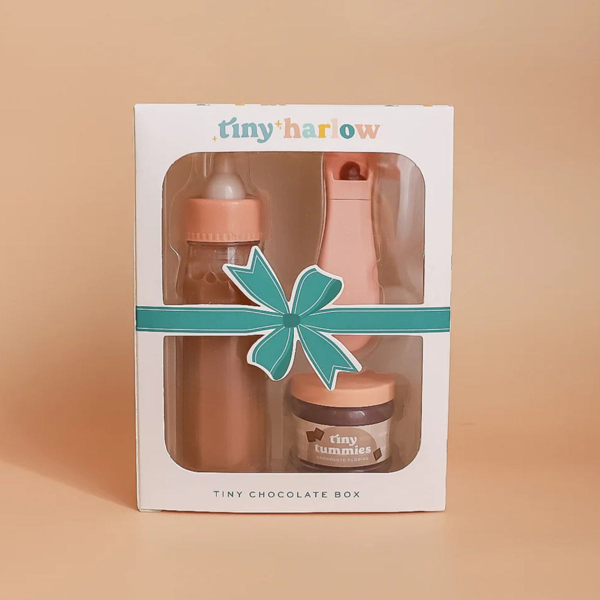 Biberon & petit pot chocolat pour poupée