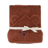 Grande cape de bain oreilles ourson tonka en coton bio